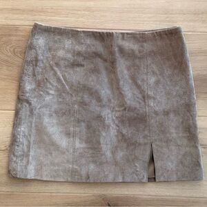 Blank NYC Brown Suede Mini Skirt Size 28